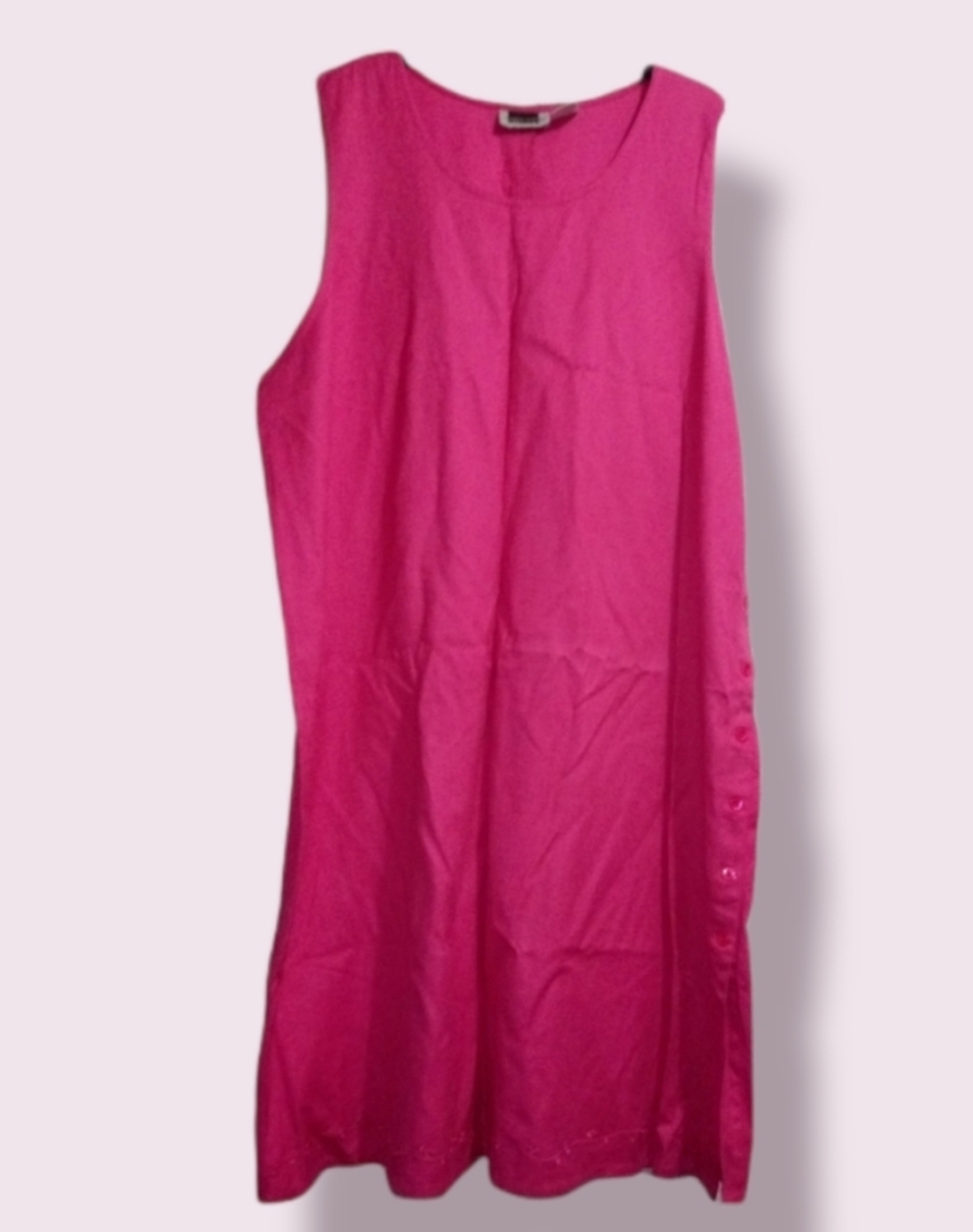 Maggie Barnes pink sleeveless dress